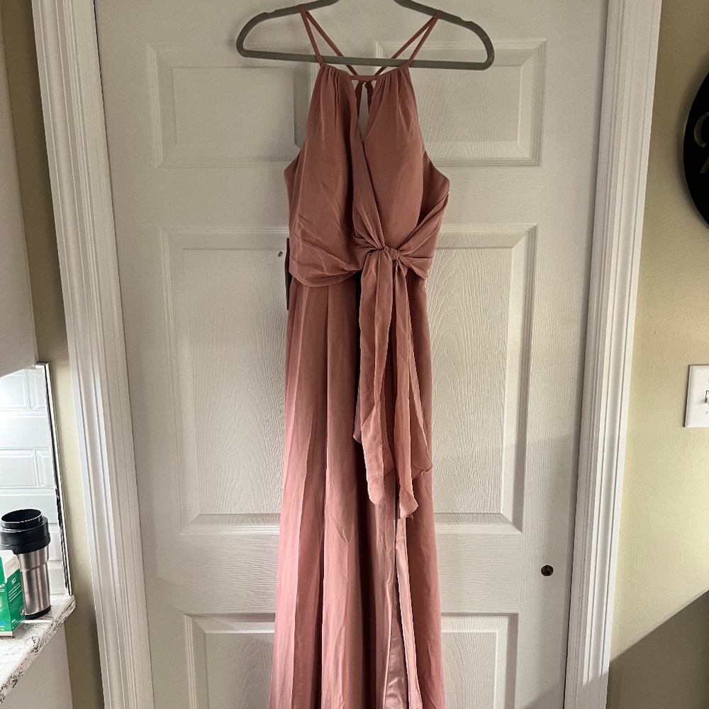 Dusty Rose Azazie Mariel Bridesmaid Dress size A10
